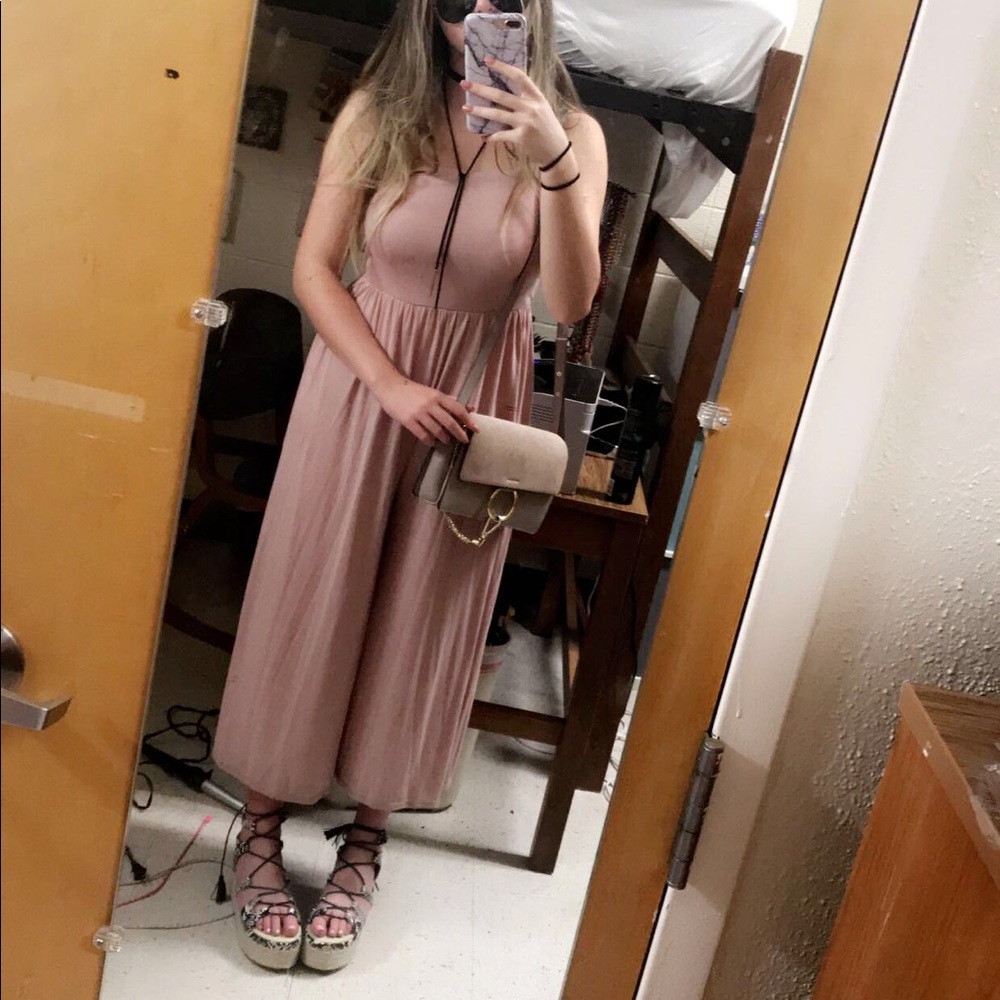 Dusty pink jumpsuit from Urban Outfitters
